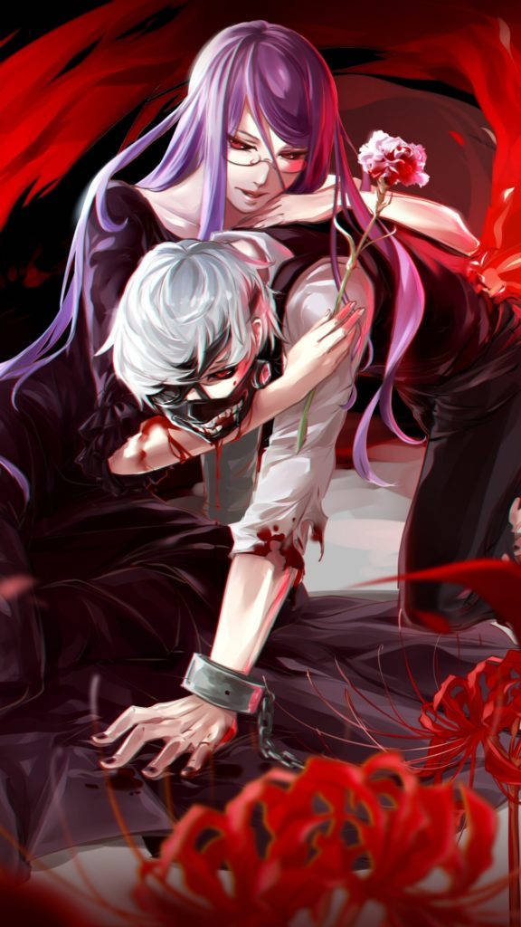Ken And Rize Tokyo Ghoul Iphone Background Wallpaper