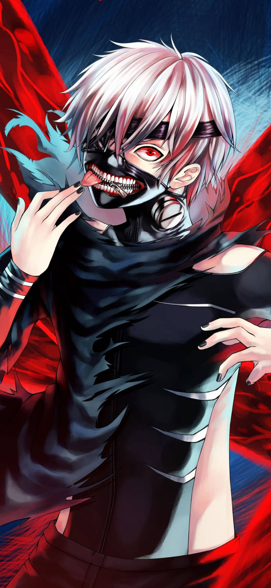 Download free Ken Tongue Out Tokyo Ghoul Iphone Background Wallpaper -  MrWallpaper.com