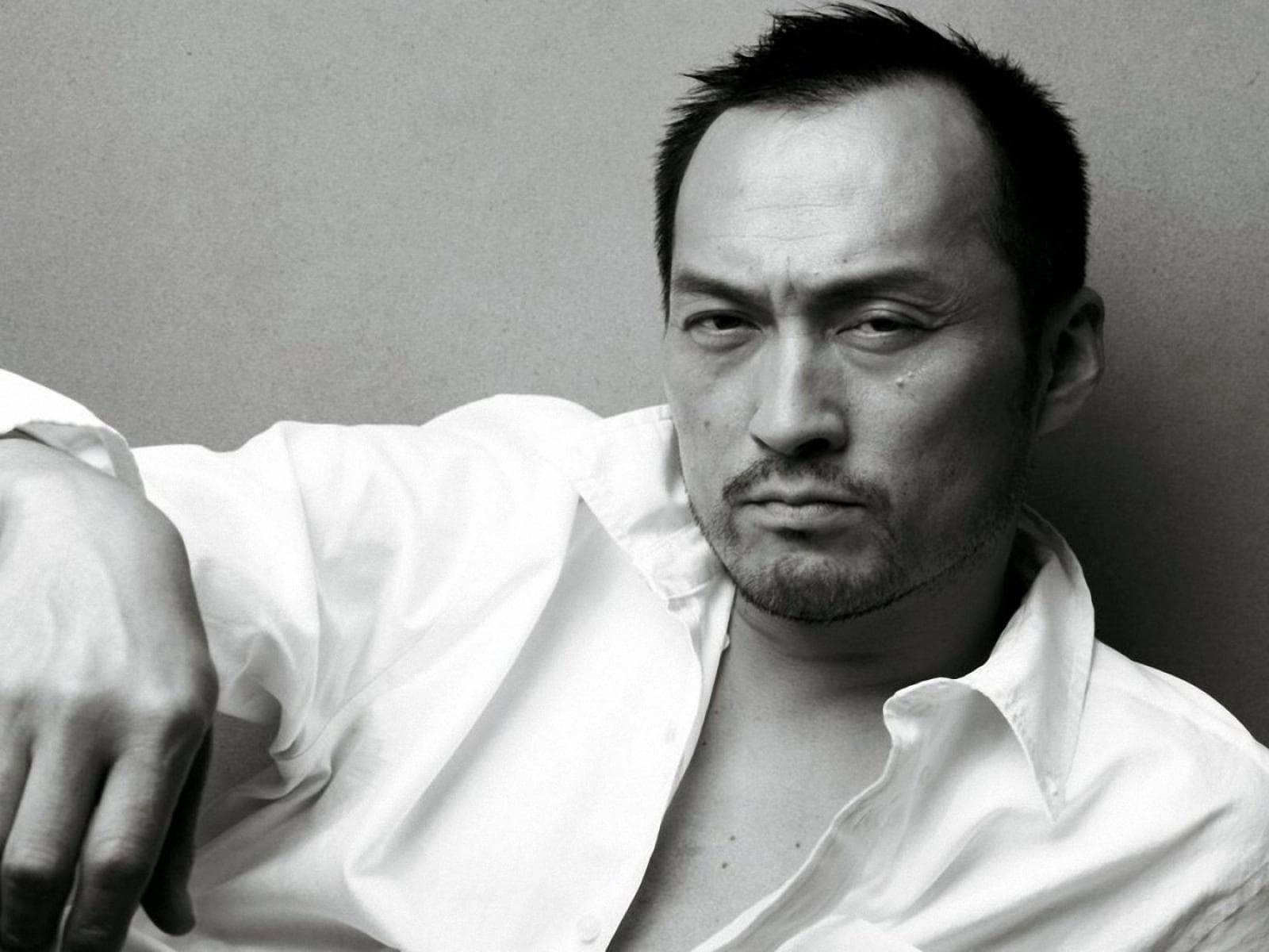 Ken Watanabe Black And White Photography Wallpaper