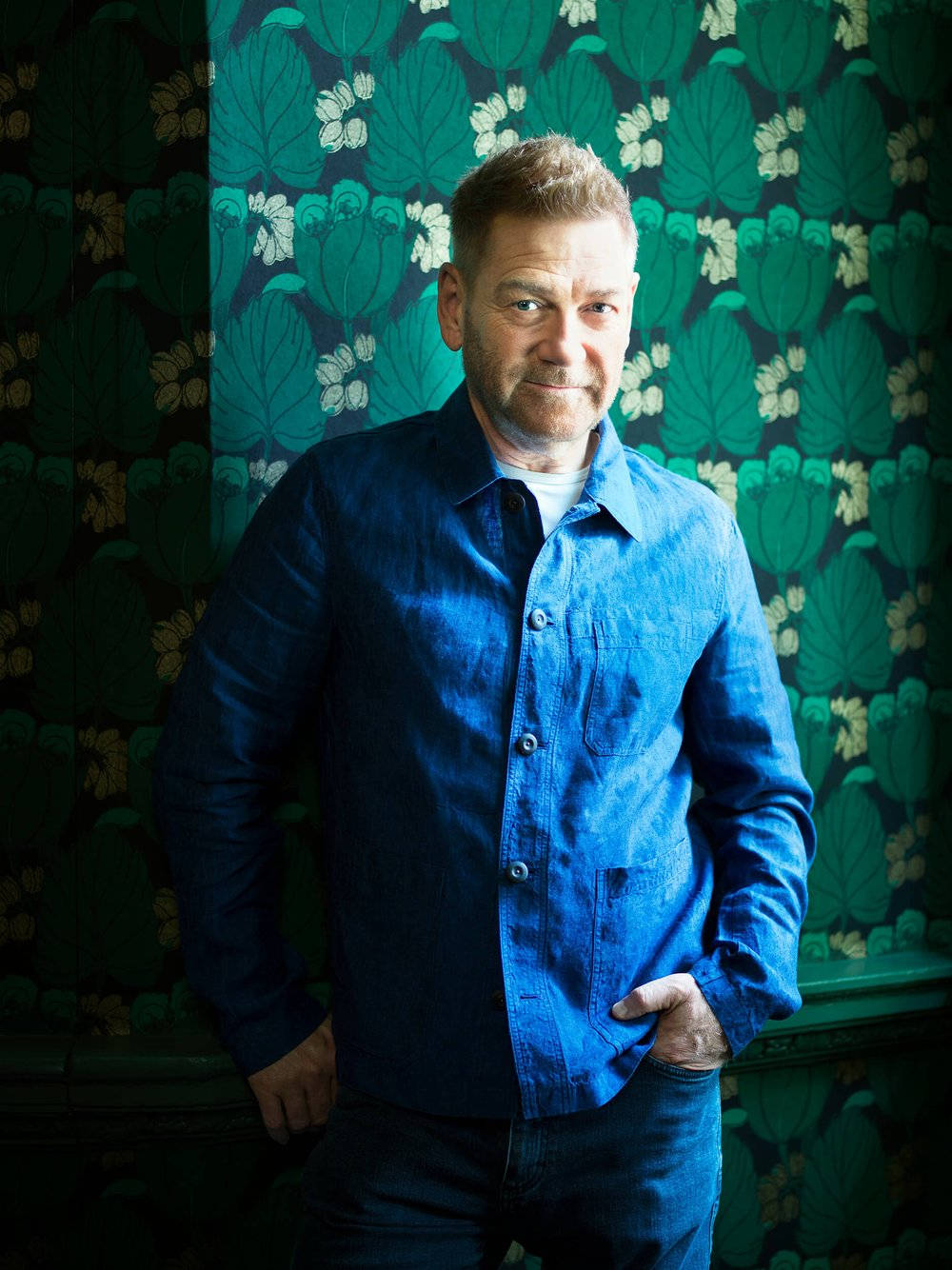 Kenneth Branagh In Denim Wallpaper