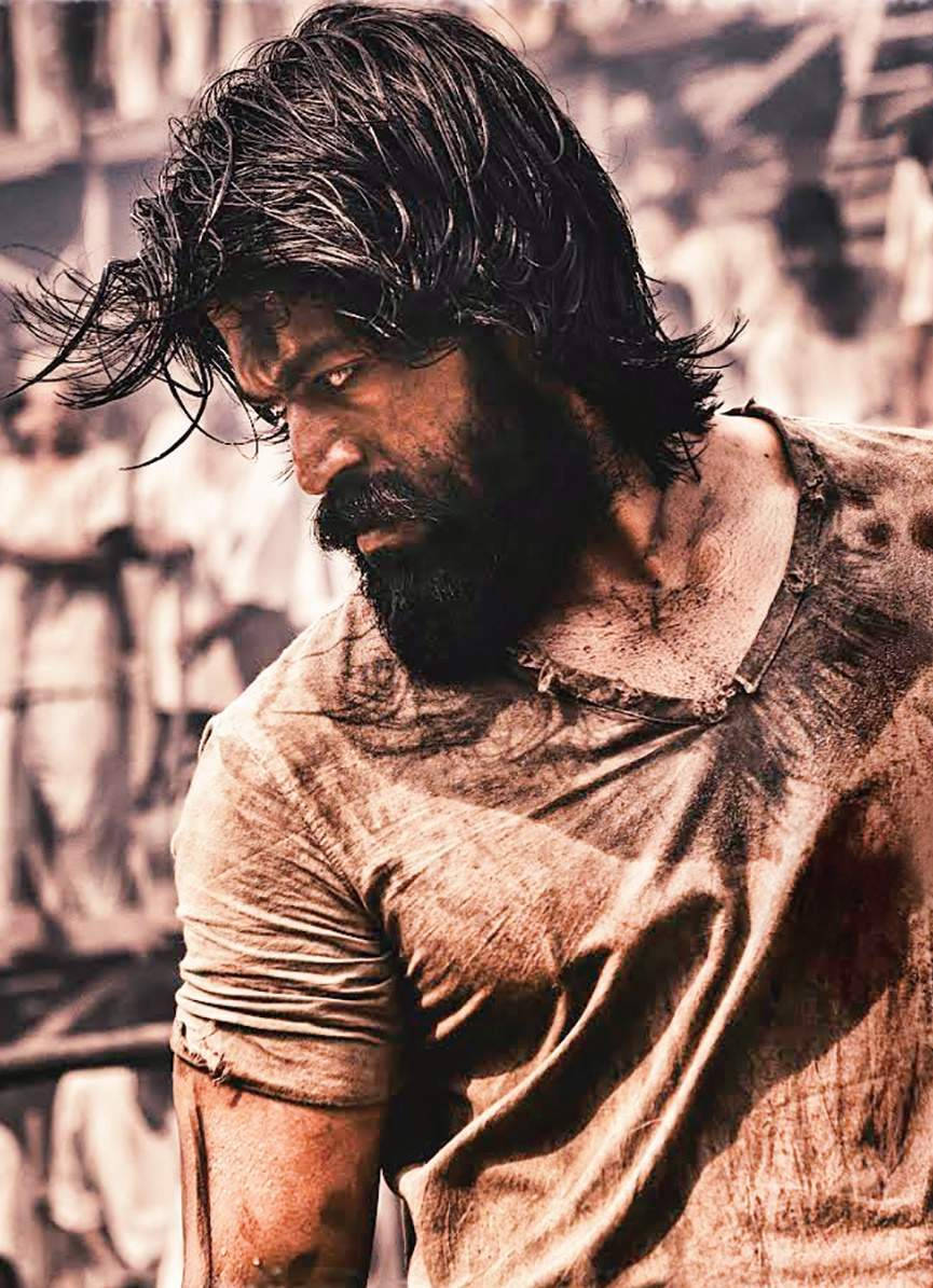 Kgf Chapter 1 Rocky Bhai Messy Hair Wallpaper