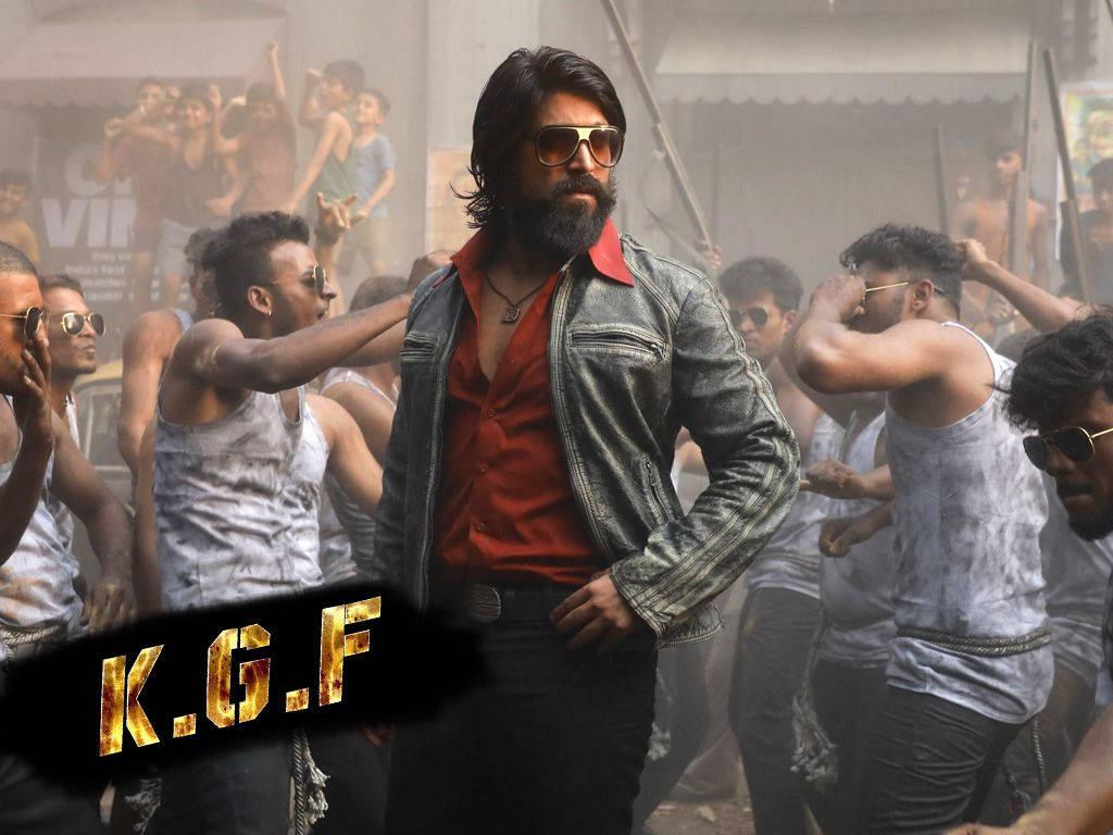 Kgf Rocky Bhai And Fighting Slaves Wallpaper