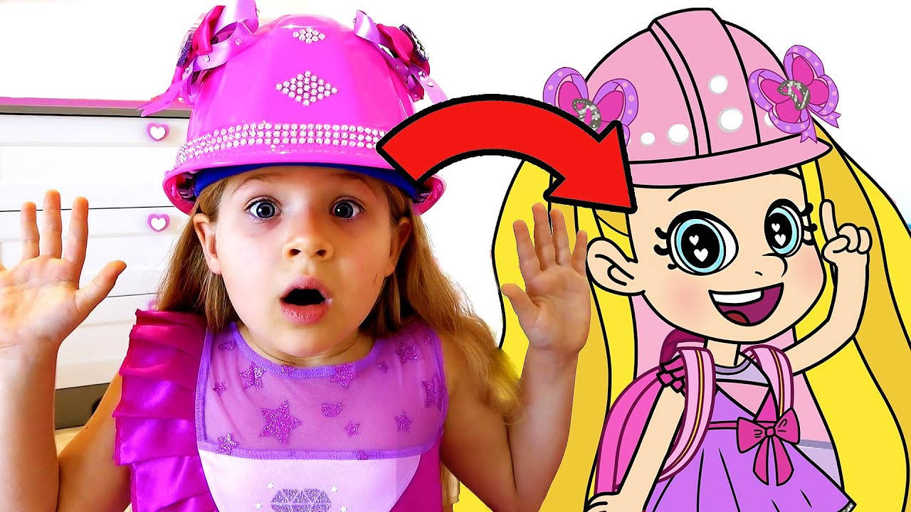 Kids Diana Show Pink Hat Wallpaper