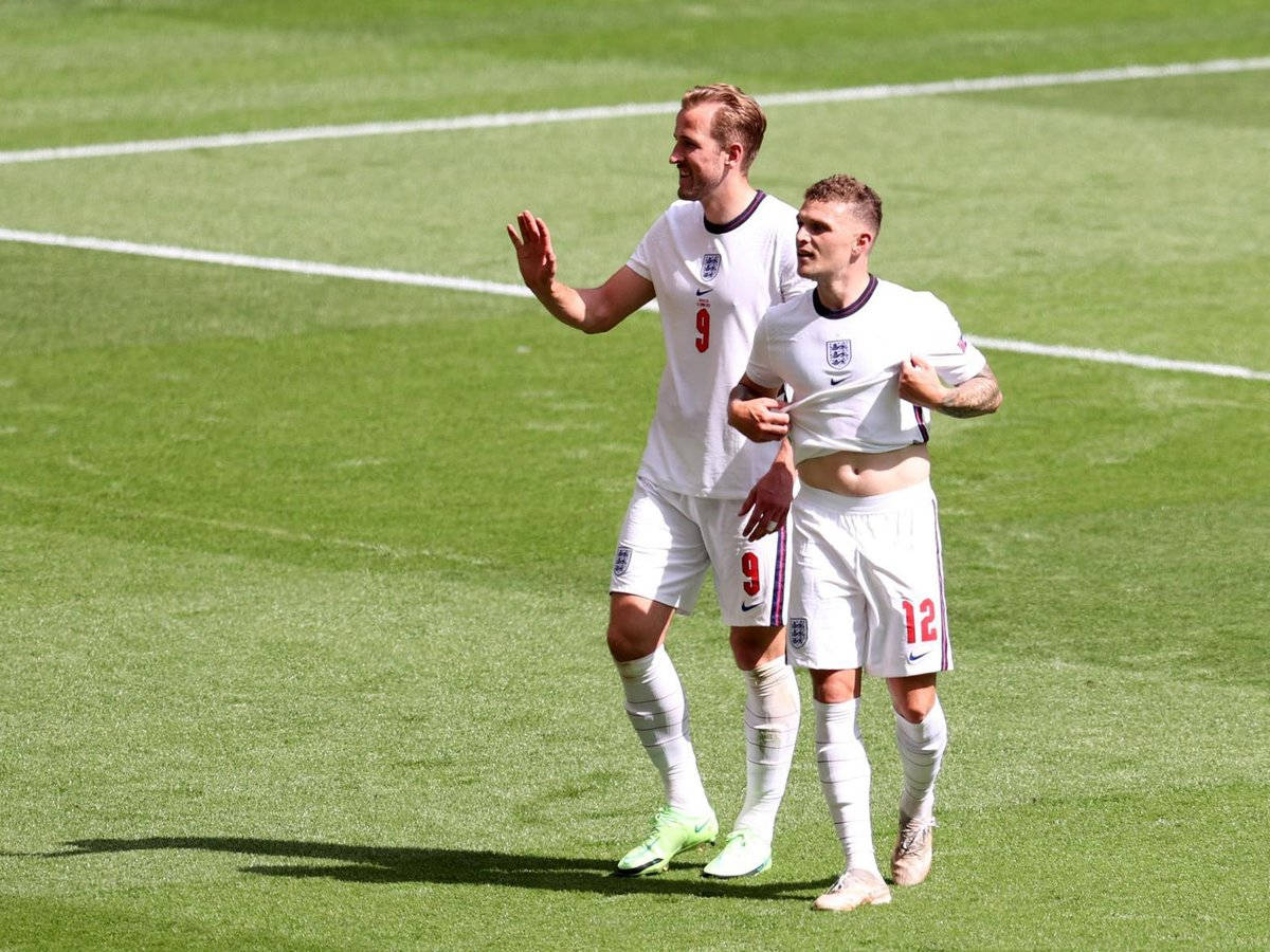 Kieran Trippier With Teammate Wallpaper