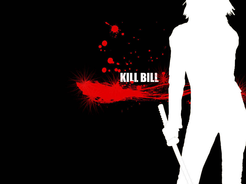 Kill Bill Black And White Poster Wallpaper