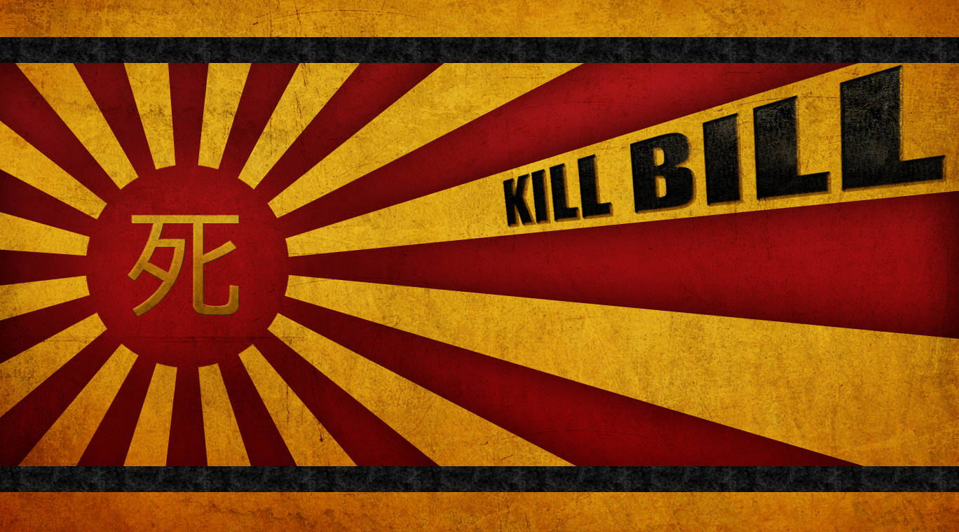 Kill Bill Japanese Rising Sun Poster Wallpaper