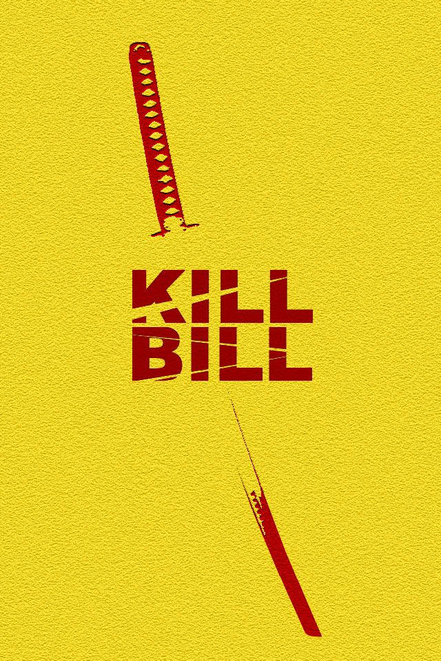 Kill Bill Minimalist Katana Poster Wallpaper