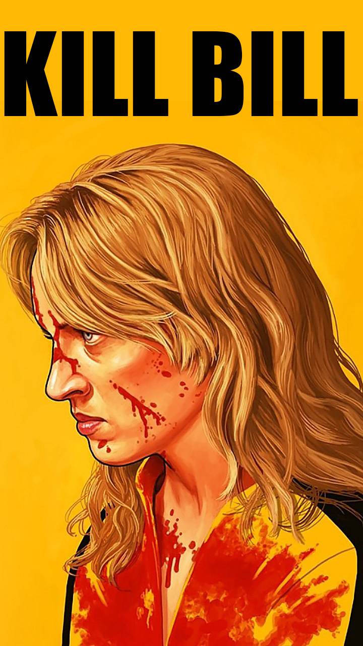 Kill Bill The Bride's Bloody Face Wallpaper