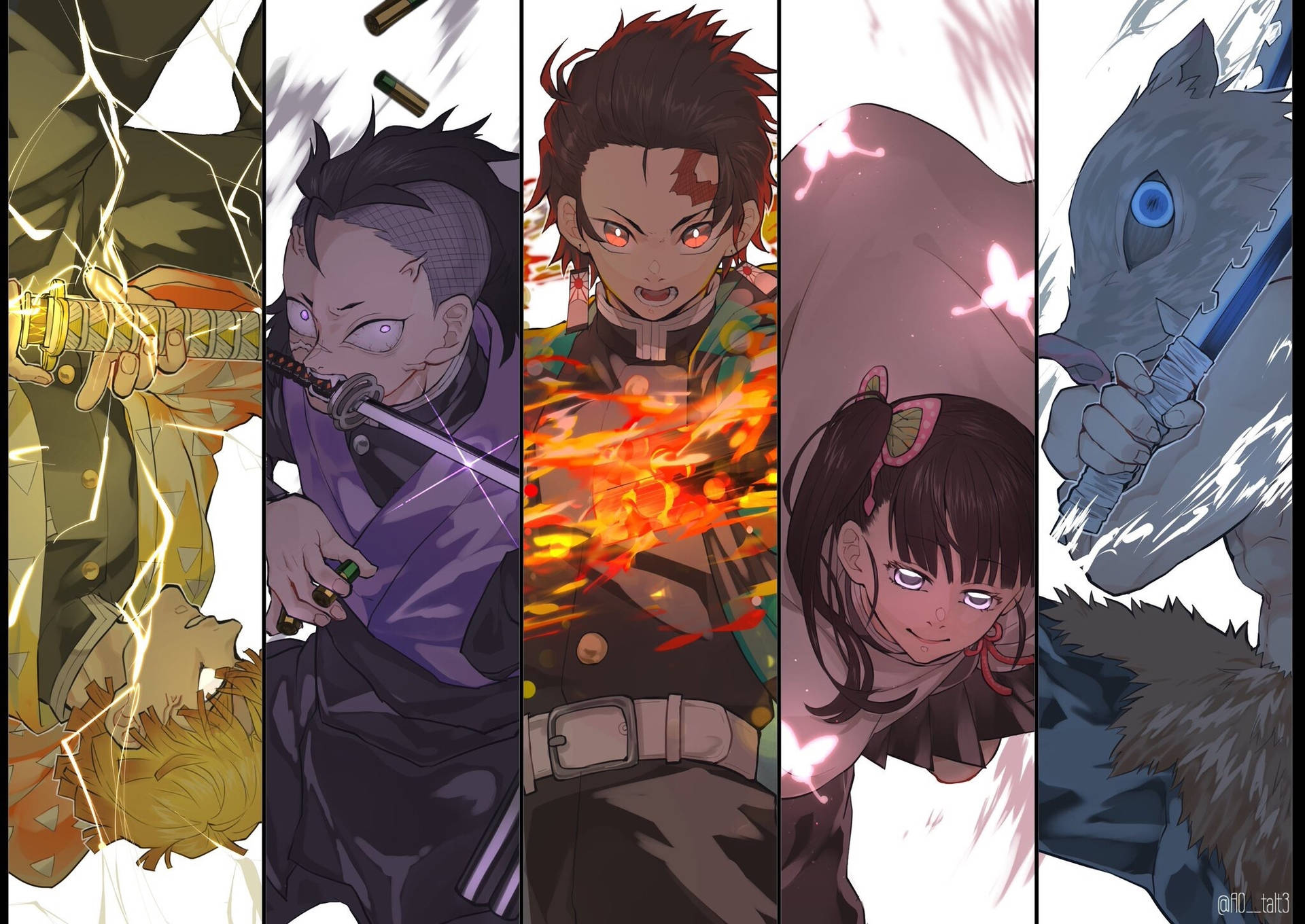 Kimetsu No Yaiba Teenagers Wallpaper