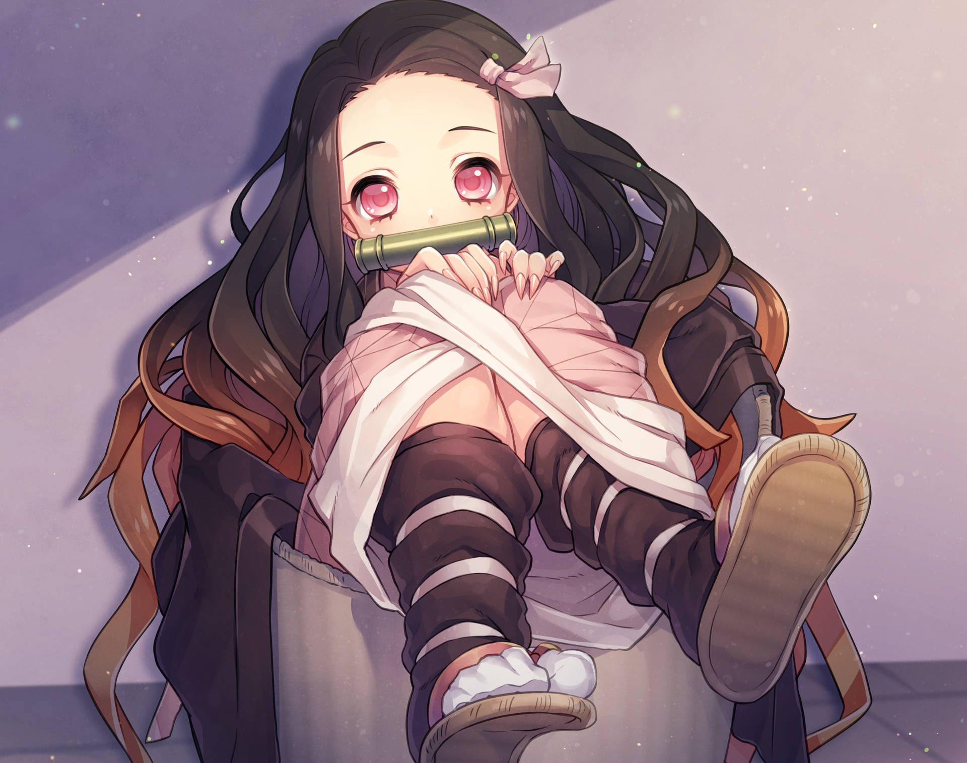 Kimetsu No Yaiba Tiny Nezuko Wallpaper