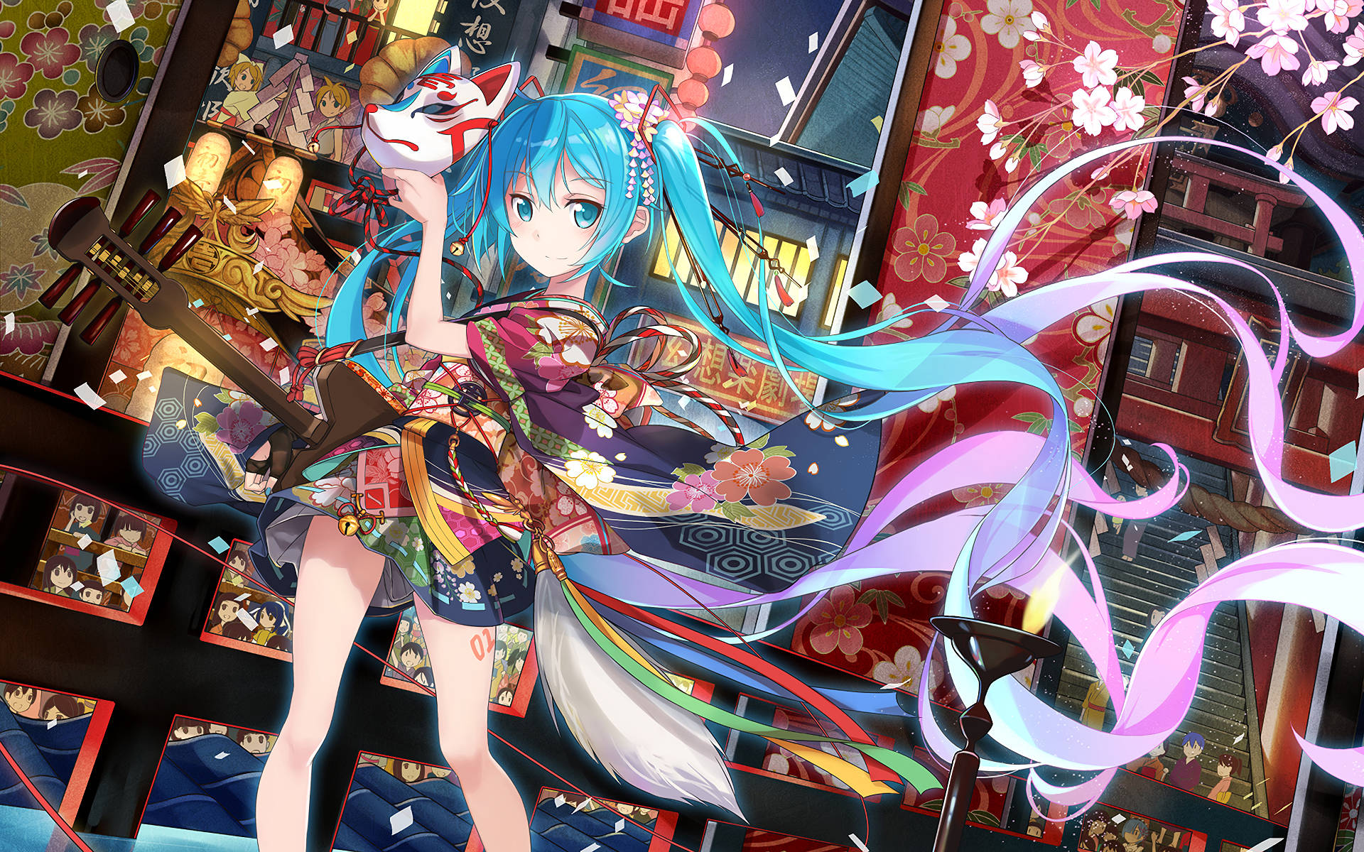 Download free Kimono Hatsune Miku Wallpaper - MrWallpaper.com