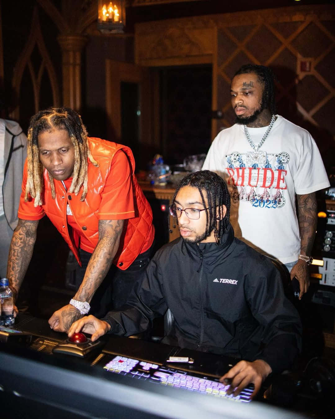 King Von Lil Durk Studio Session Wallpaper