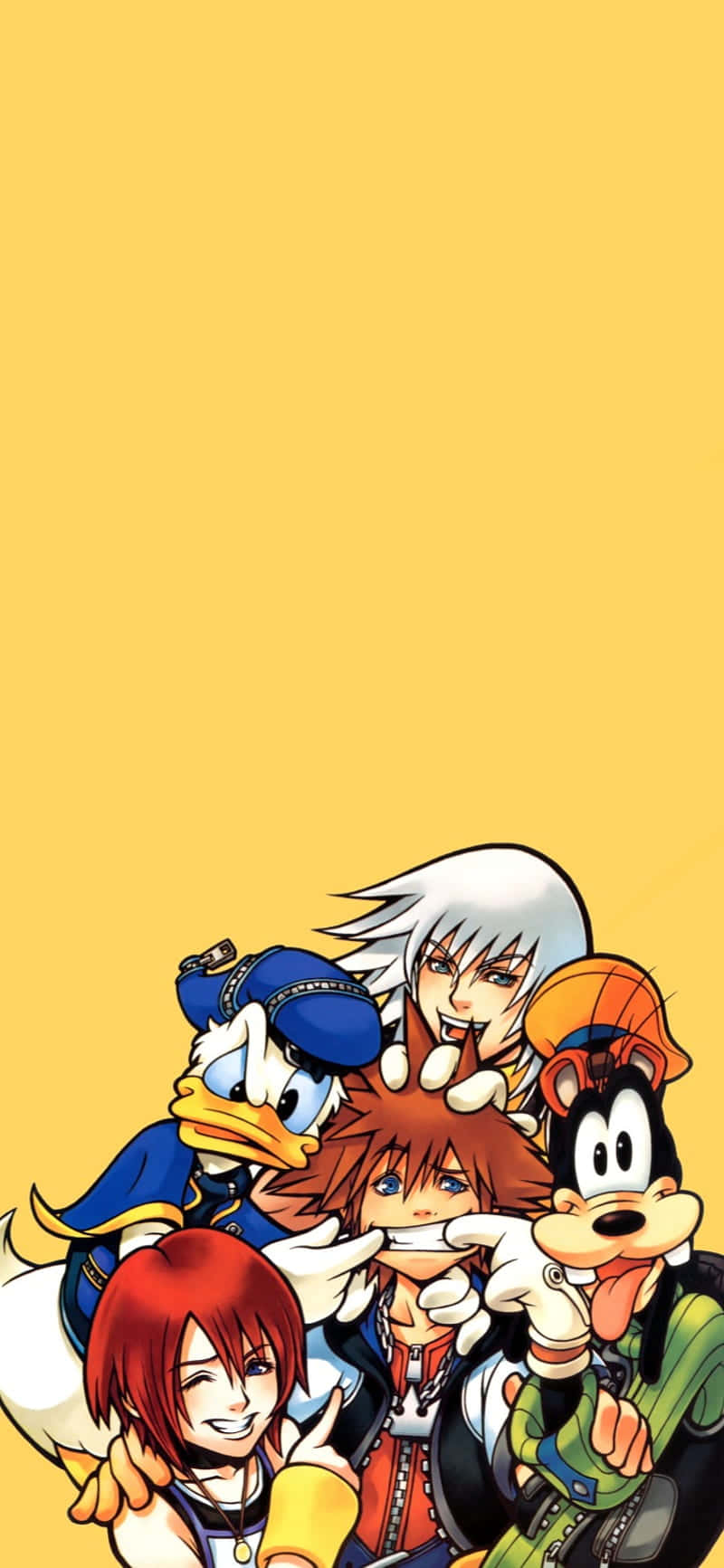 Kingdom Hearts Yellow Aesthetic Phone Wallpaper