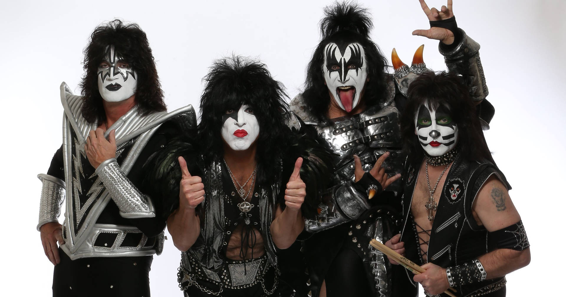 Kiss Band Members Posing Wallpaper