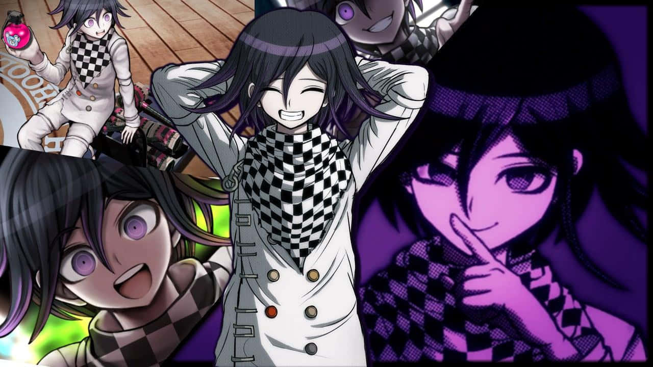 Kokichi Ouma Fan Art Collage Wallpaper