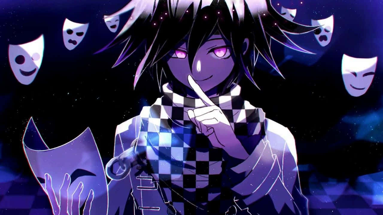 Kokichi Ouma With White Masks Wallpaper