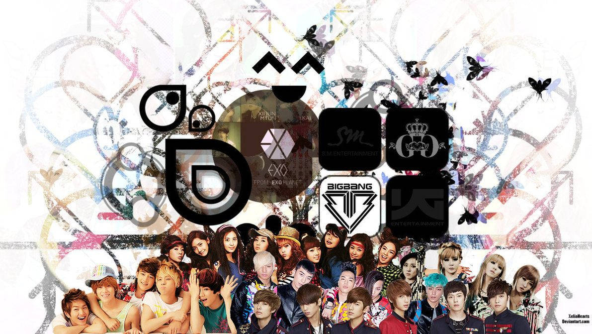 Kpop Groups Collage Wallpaper