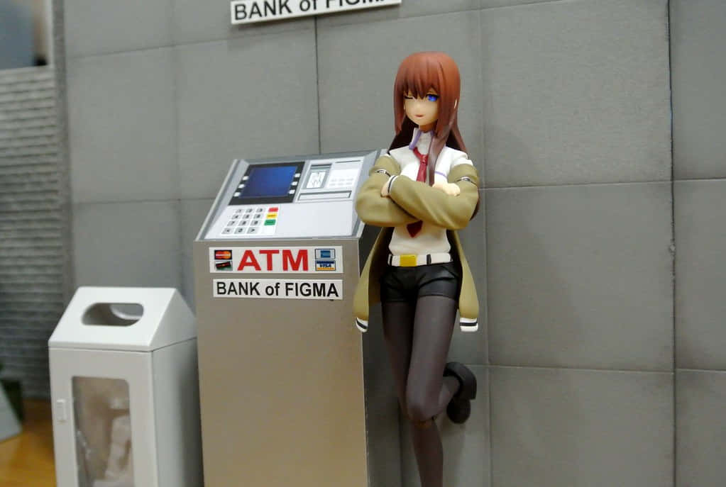 Kurisu Makise Standing In A Lab - Steins;gate Anime Character Wallpaper