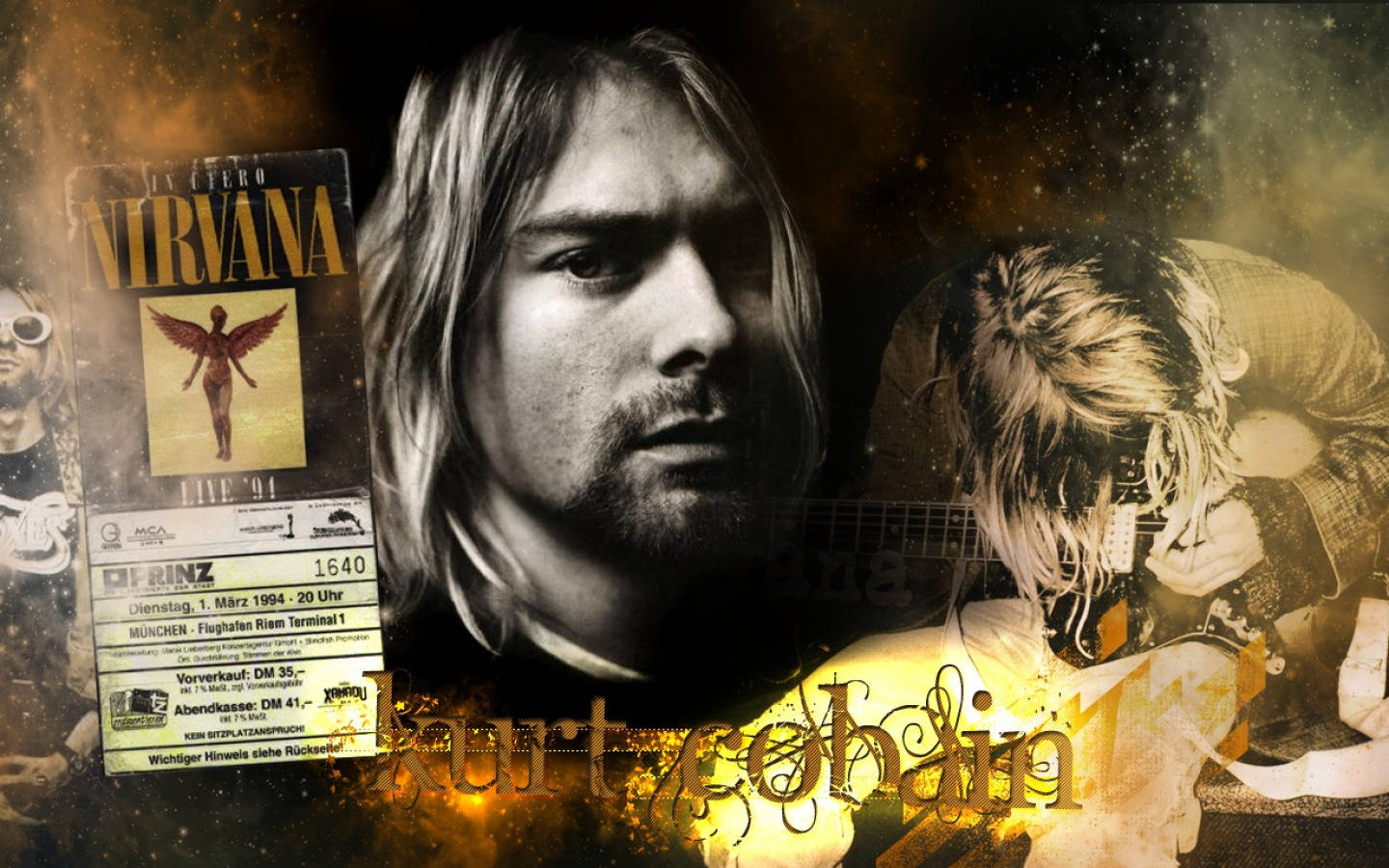 Kurt Cobain Collage Wallpaper