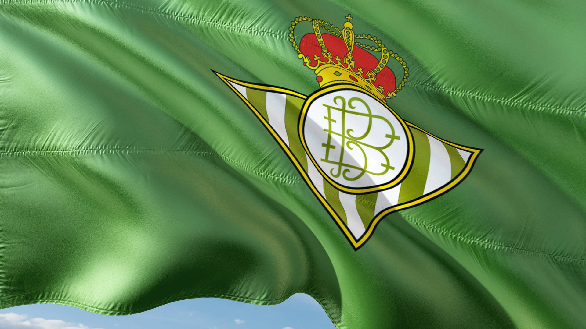 Real Betis Balompie, Real Betis Flag Waving Different Style With Stand Pole  Isolated, 3D Rendering 32064990 PNG