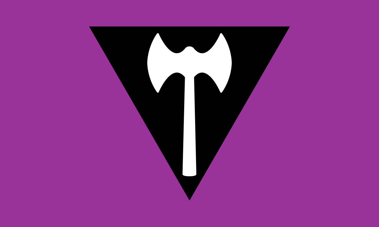 Labrys Lesbian Flag Wallpaper