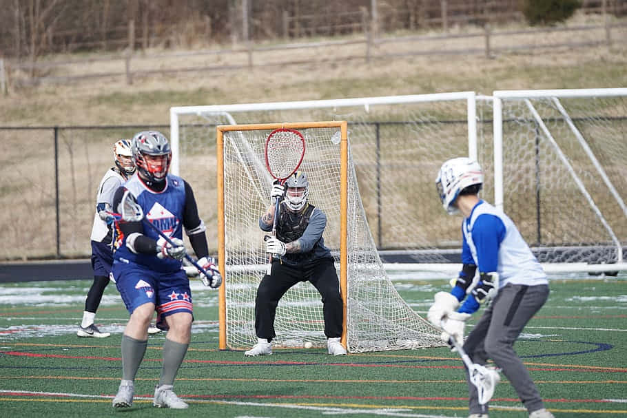 Lacrosse Game Action Shot Wallpaper