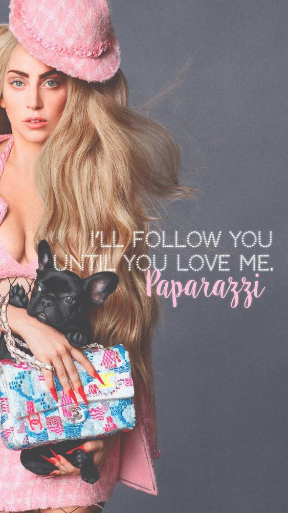 Lady Gaga Paparazzi Lyrics Wallpaper