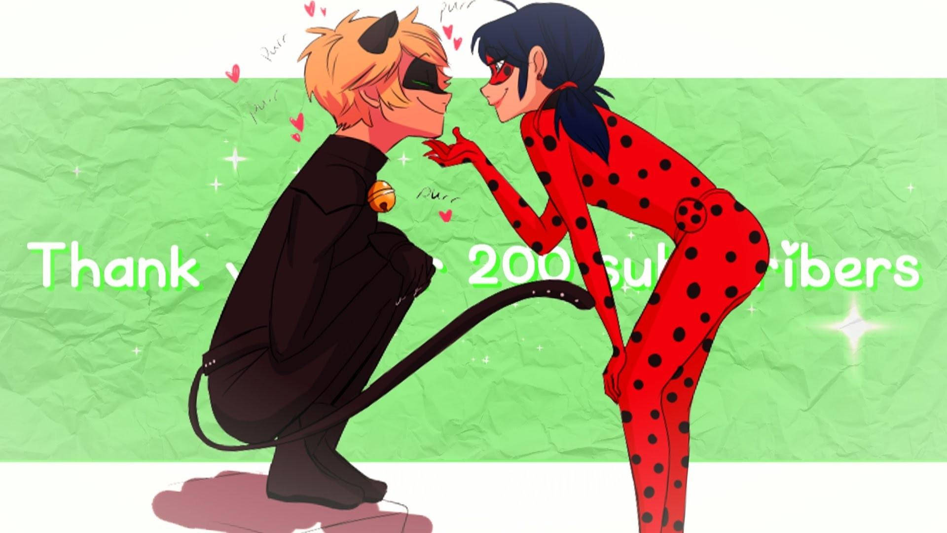 Download free Ladybug And Cat Noir Kiss Petting Wallpaper - MrWallpaper.com