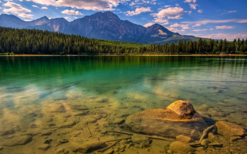 Lake And Mountain Nature Scenery Wallpaper