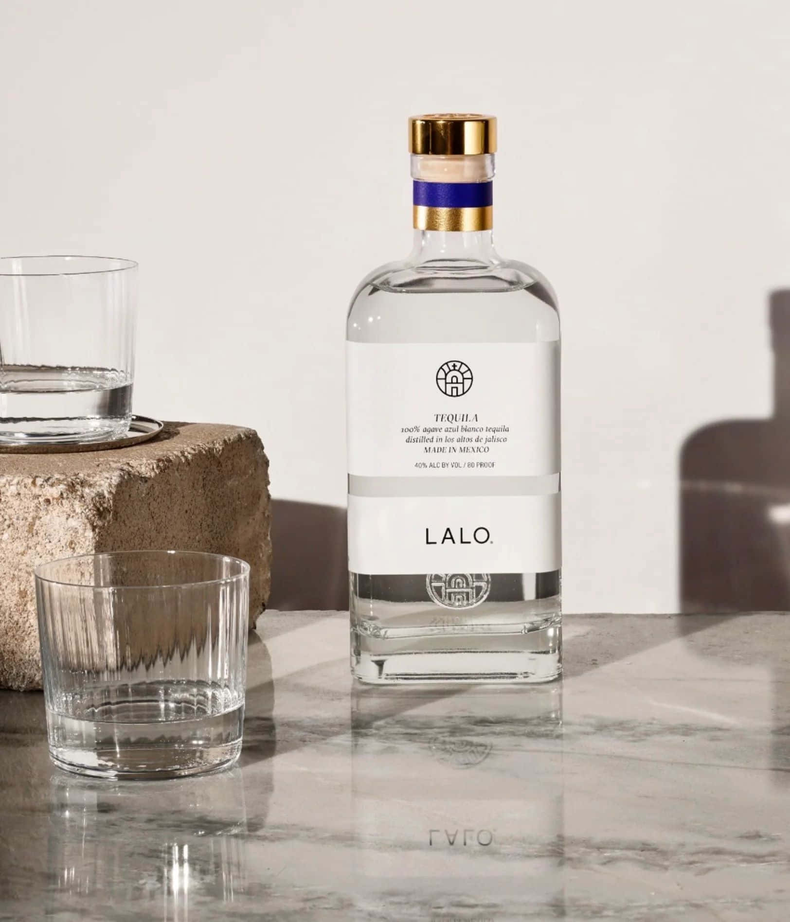 Lalo Tequila Bottle Elegant Presentation Wallpaper