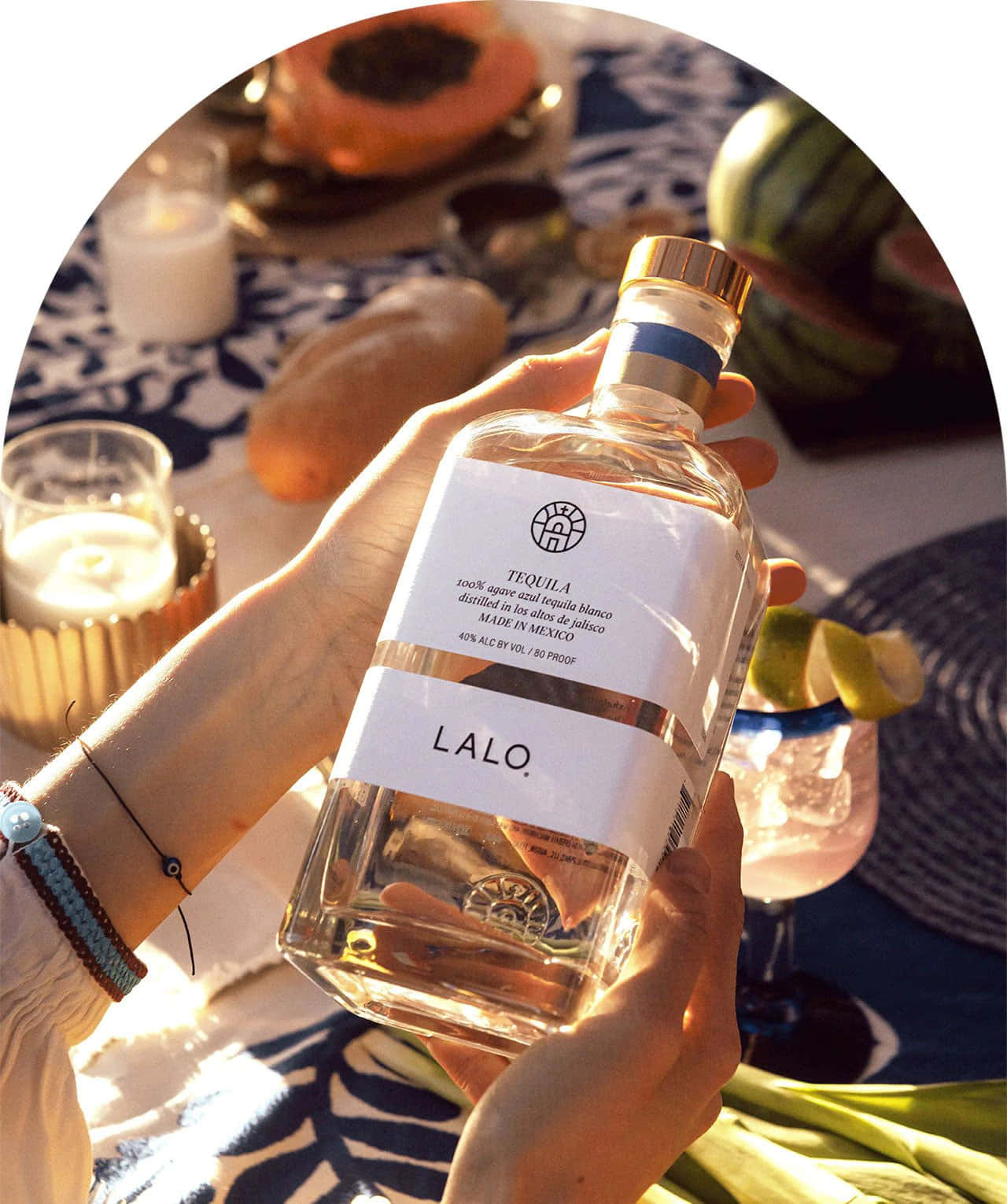 Lalo Tequila Summer Picnic Setting Wallpaper