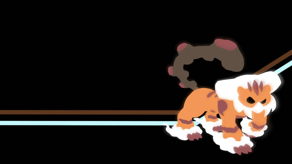 Landorus Black Orange Tiger Wallpaper