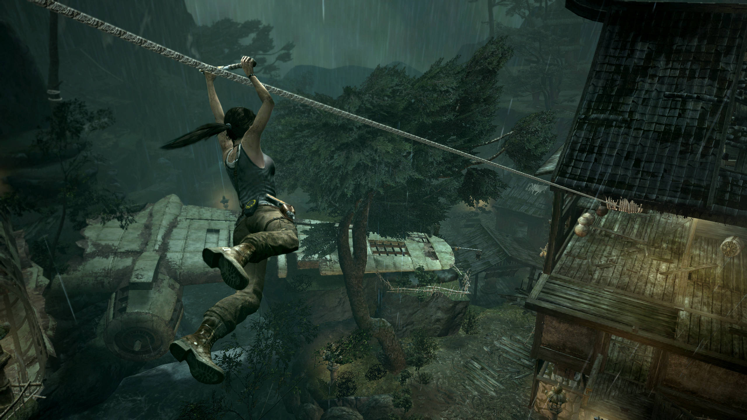 Lara Croft In Action | 2560 X 1440 Tomb Raider Wallpaper Wallpaper