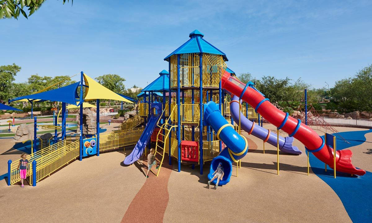 Large Playground Slides Wallpaper