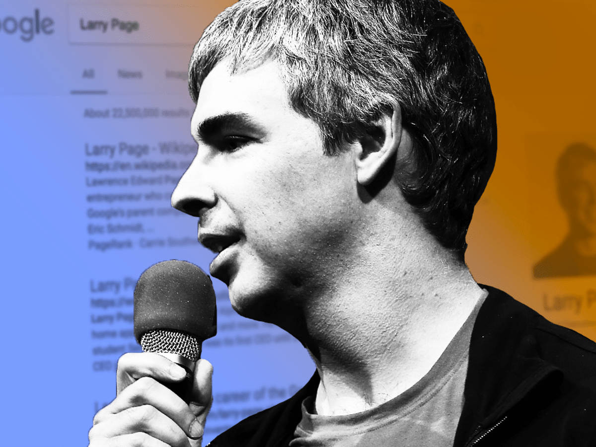 Larry Page Us Billionaire Digital Photo Edit Wallpaper