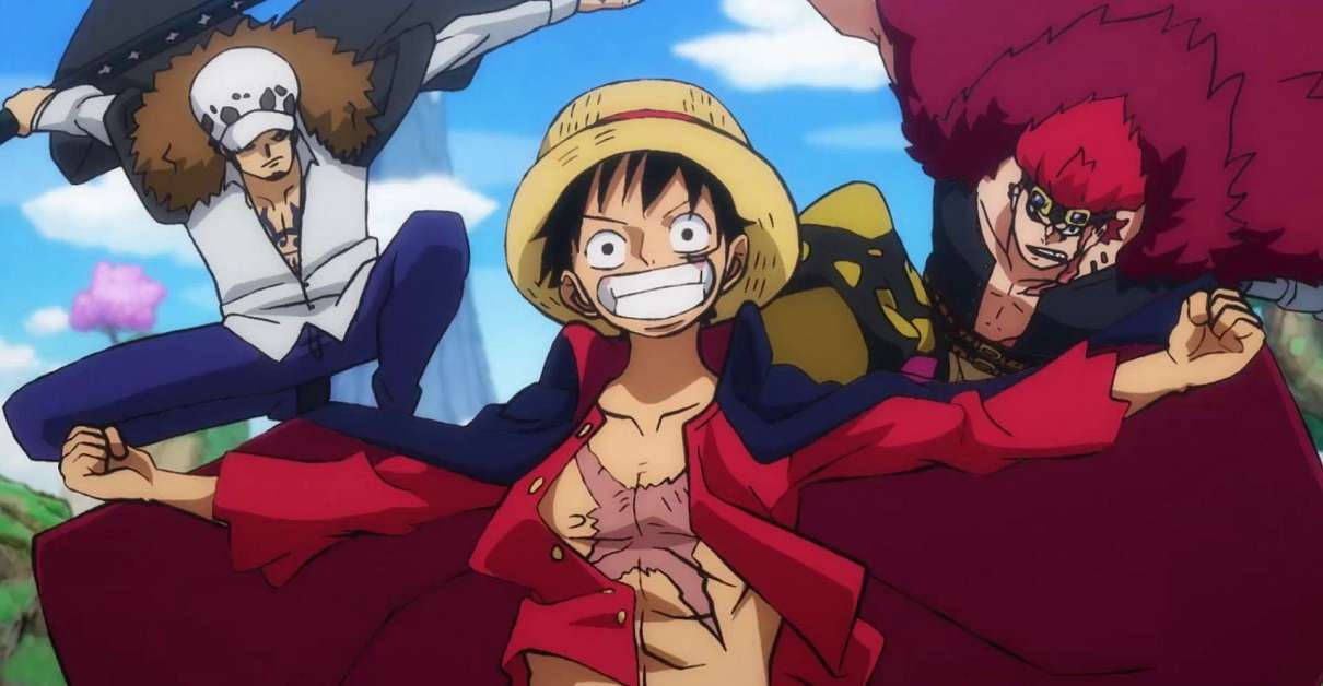 Law, Kid, And Luffy From One Piece Wallpaper