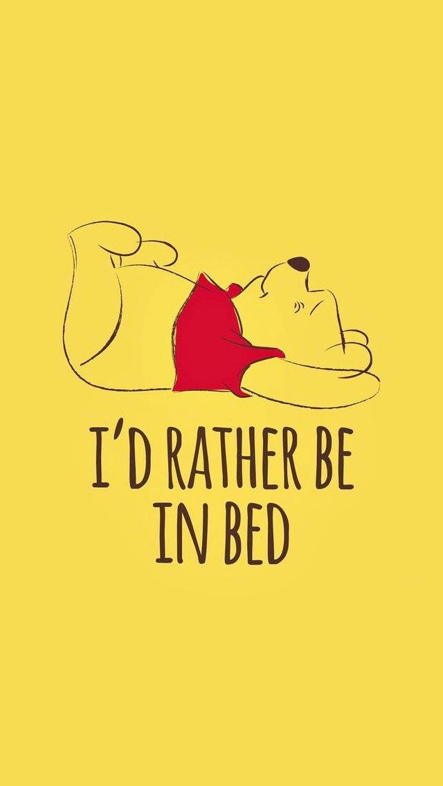 Lazy Winnie The Pooh Quotes Wallpaper
