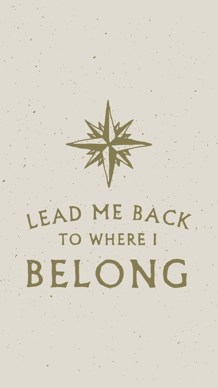 Lead Me Back Quote White Background Wallpaper