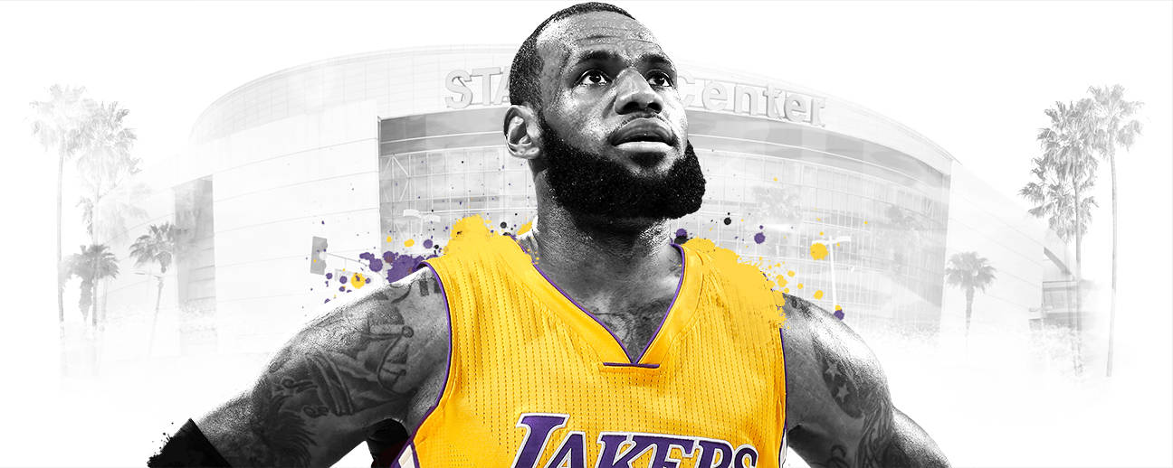 Lebron James Staples Center Lakers Wallpaper