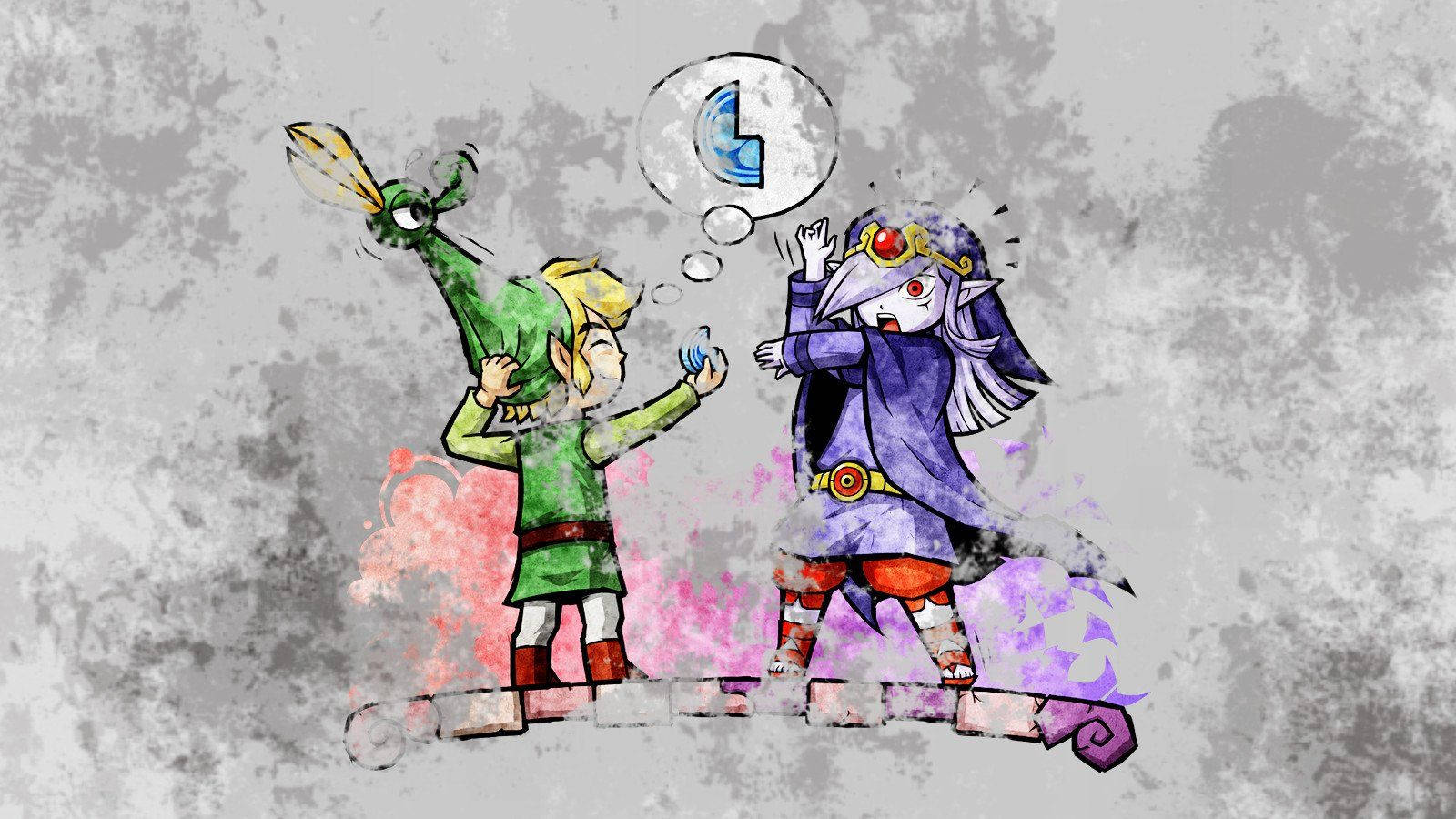 Legend Of Zelda Vaati And Link Wallpaper