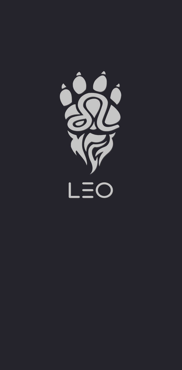 Leo And Lion’s Paw Print Wallpaper
