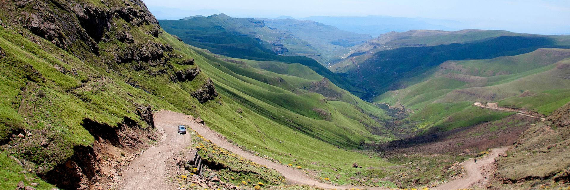 Lesotho Dirt Road Car Wallpaper