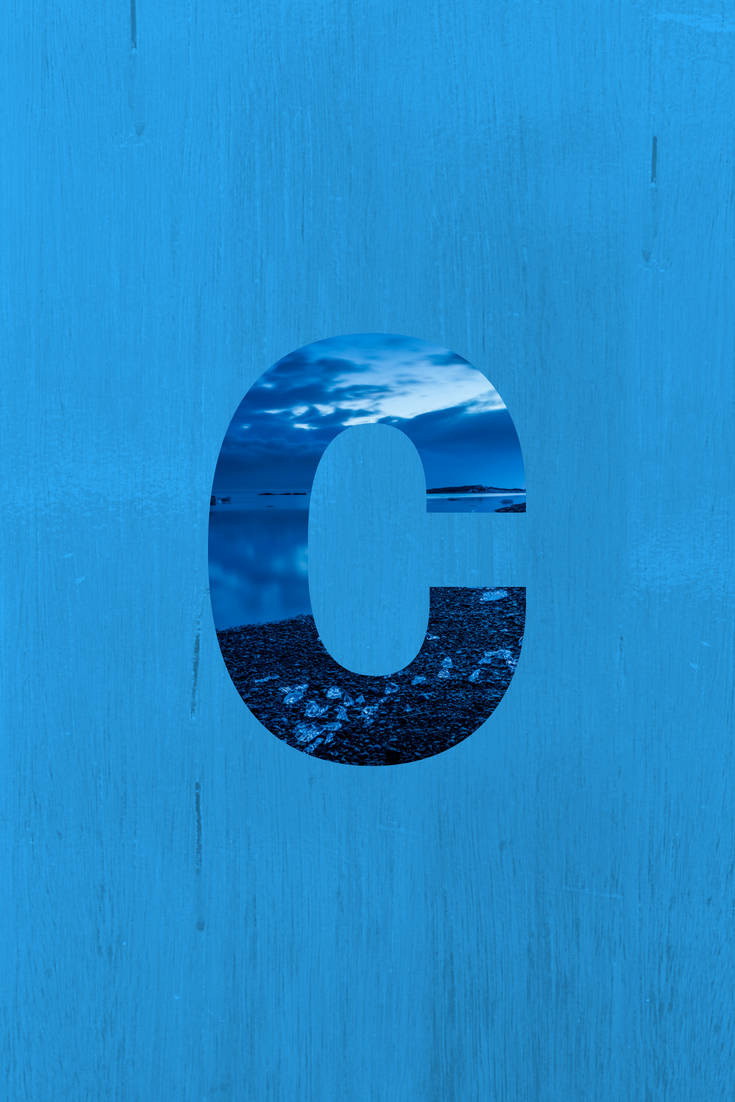 Letter C With Ocean View Wallpaper