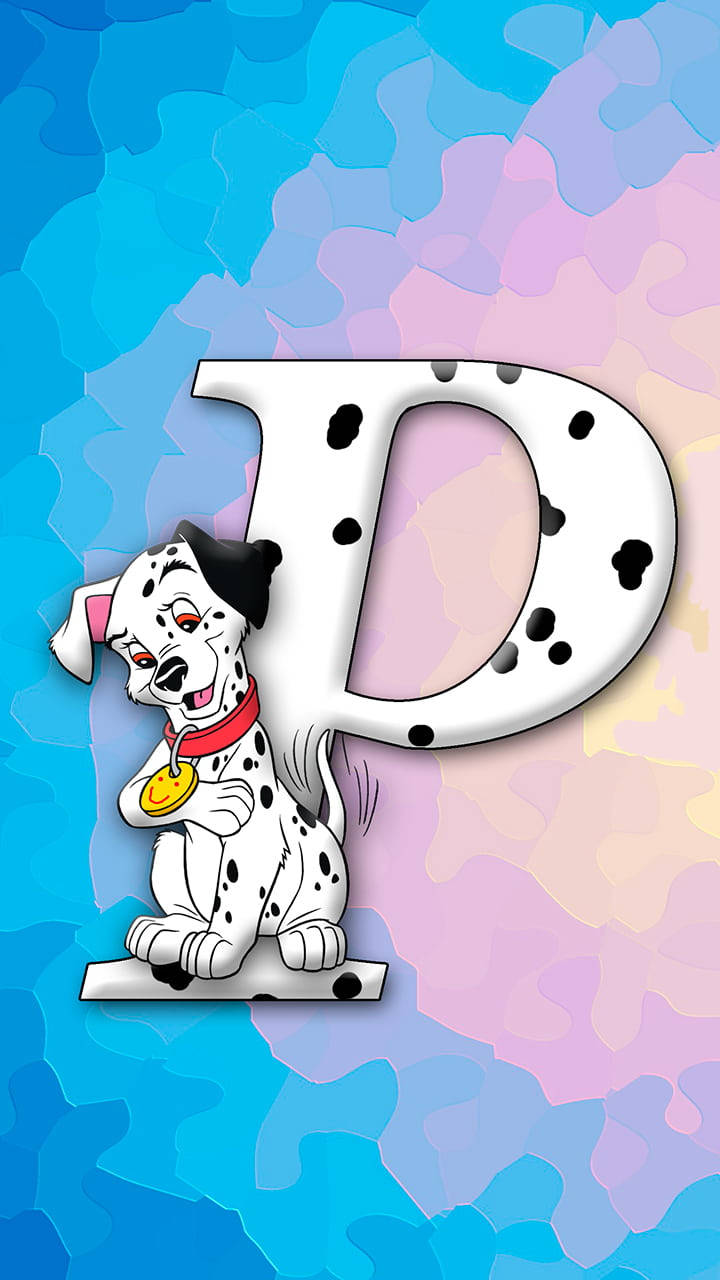 Letter P With Dalmatian Dog Wallpaper