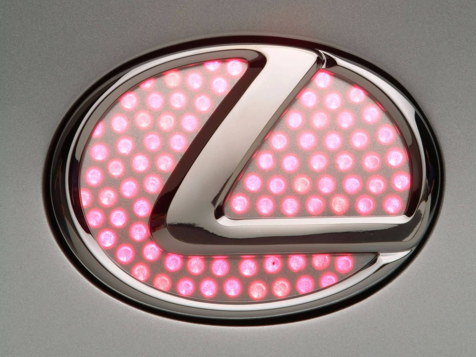 Lexus Logo With Pink Lights Wallpaper