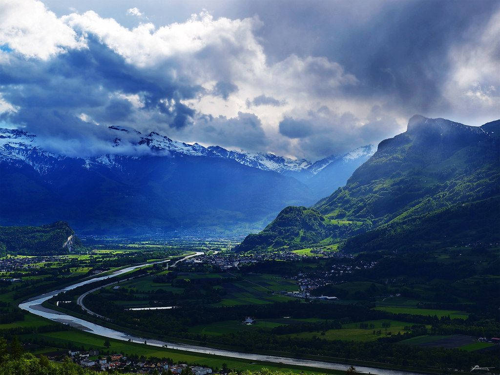 Liechtenstein Triesenberg Landscape Wallpaper
