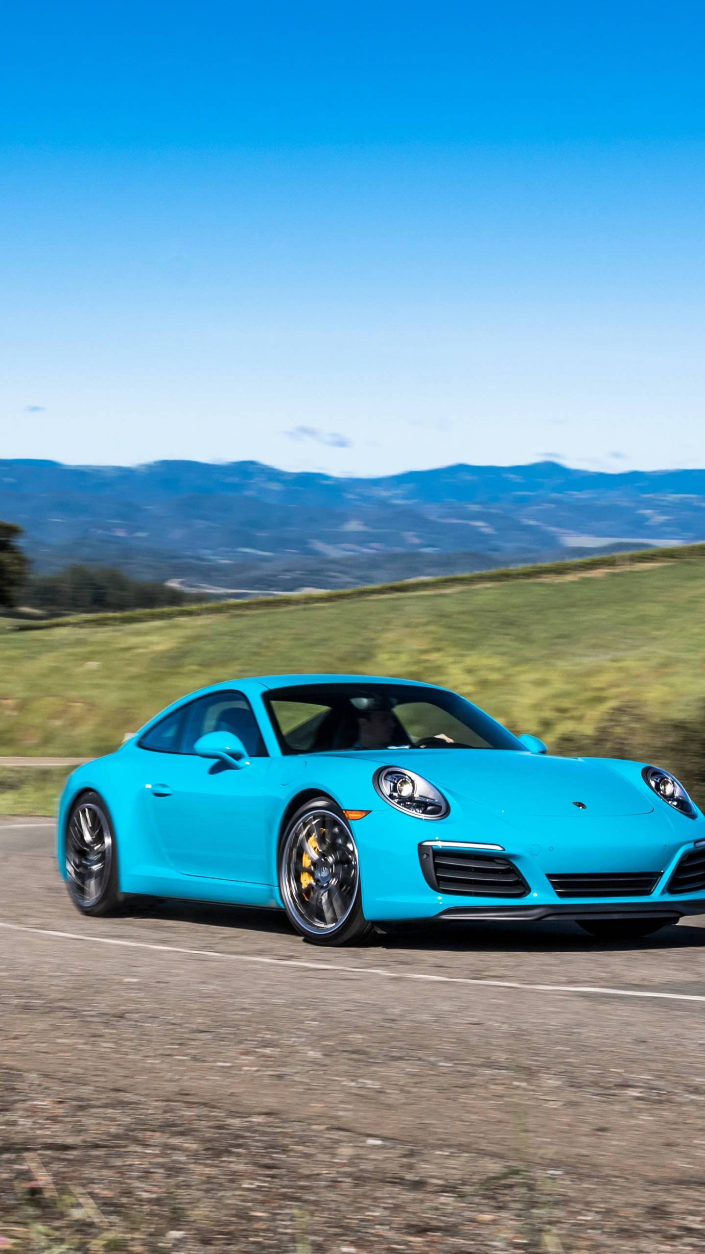 Light Blue Porsche 911 Wallpaper