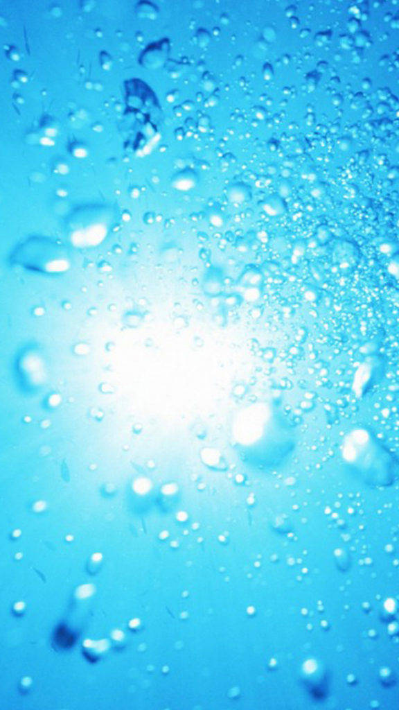 Light Blue Water Droplets Wallpaper