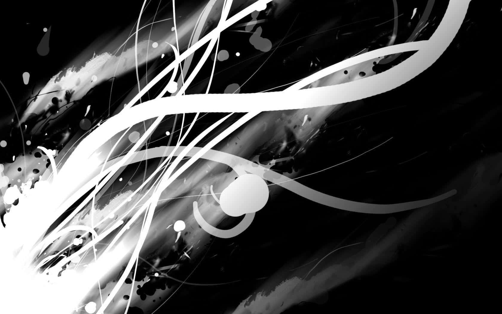 Lines Of Black And White Abstract Wallpaper