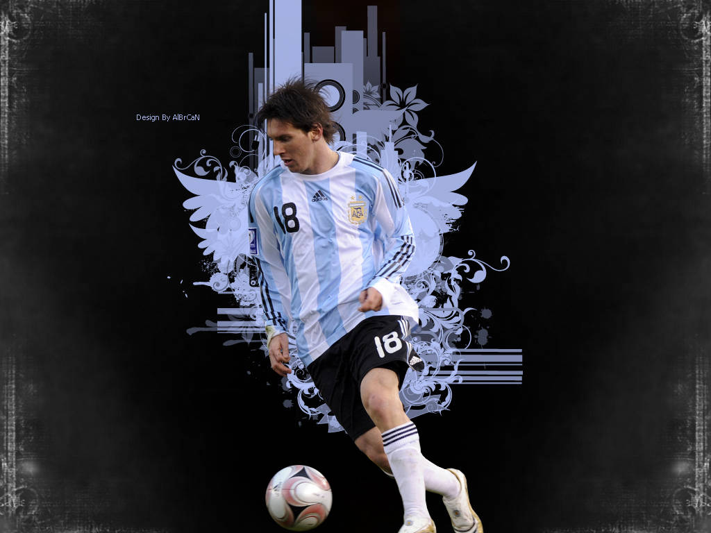 Lionel Messi - A Master Of Football Wallpaper